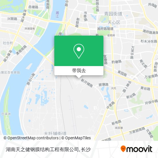 湖南天之健钢膜结构工程有限公司地图
