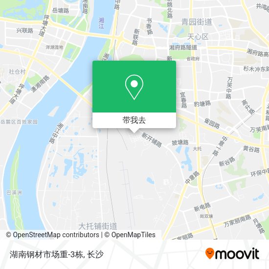 湖南钢材市场重-3栋地图