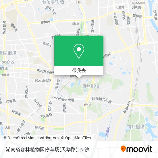 湖南省森林植物园停车场(天华路)地图