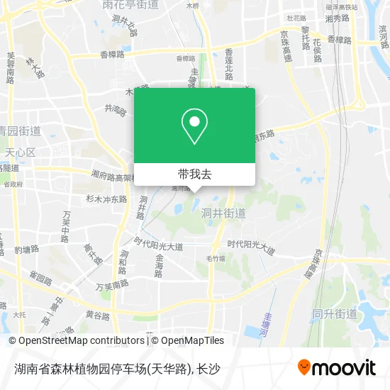 湖南省森林植物园停车场(天华路)地图