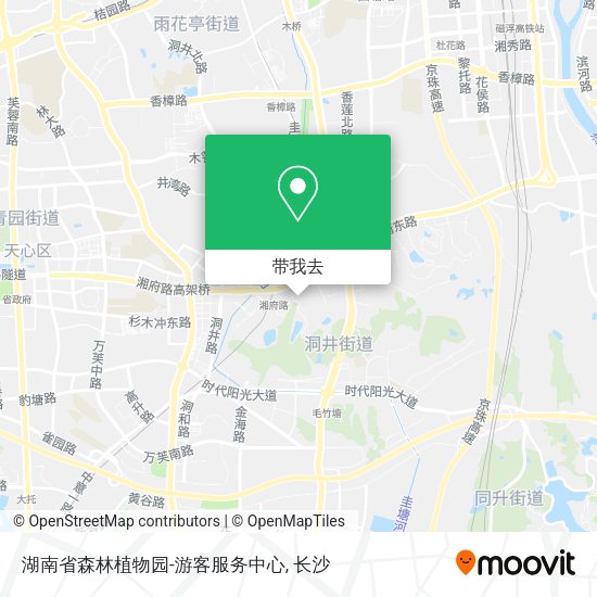 湖南省森林植物园-游客服务中心地图
