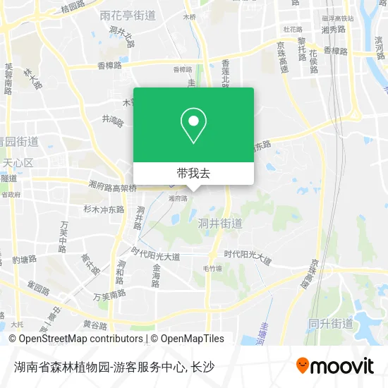 湖南省森林植物园-游客服务中心地图