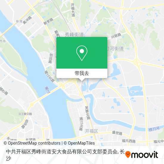 中共开福区秀峰街道安大食品有限公司支部委员会地图