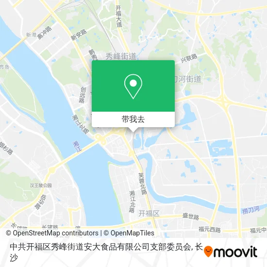 中共开福区秀峰街道安大食品有限公司支部委员会地图