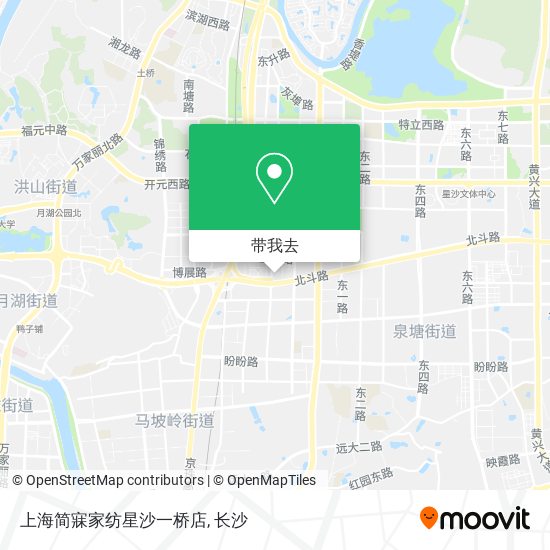 上海简寐家纺星沙一桥店地图