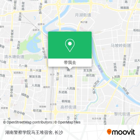 湖南警察学院马王堆宿舍地图