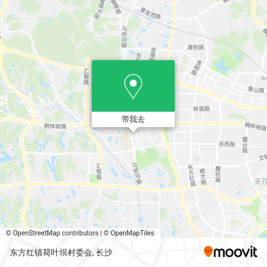 东方红镇荷叶坝村委会地图