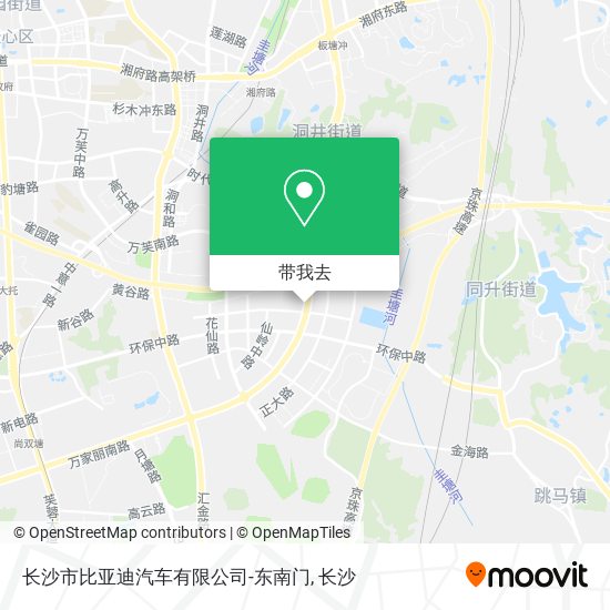 长沙市比亚迪汽车有限公司-东南门地图