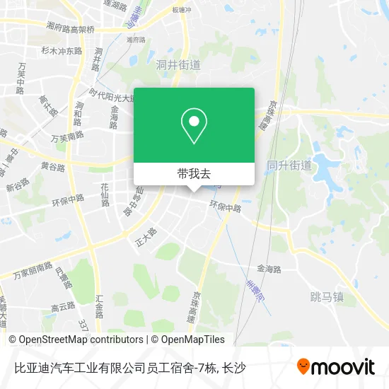 比亚迪汽车工业有限公司员工宿舍-7栋地图