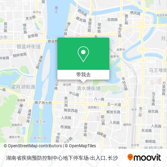 湖南省疾病预防控制中心地下停车场-出入口地图