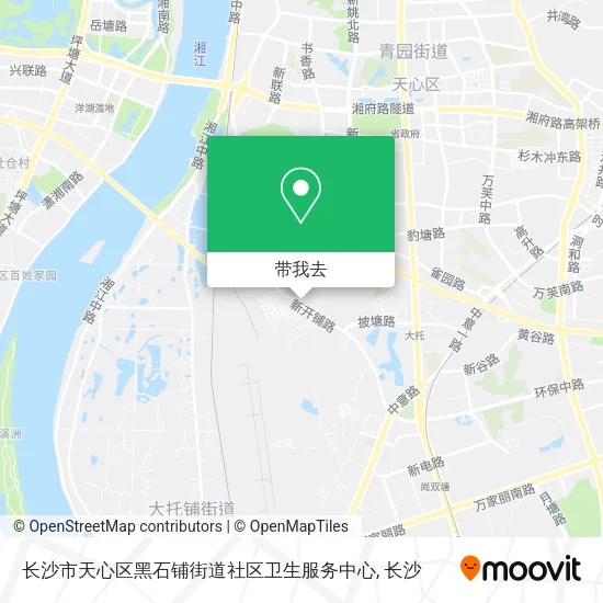 长沙市天心区黑石铺街道社区卫生服务中心地图