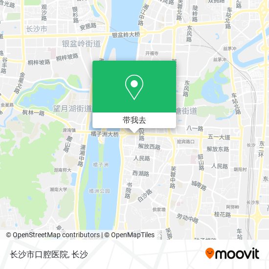 长沙市口腔医院地图