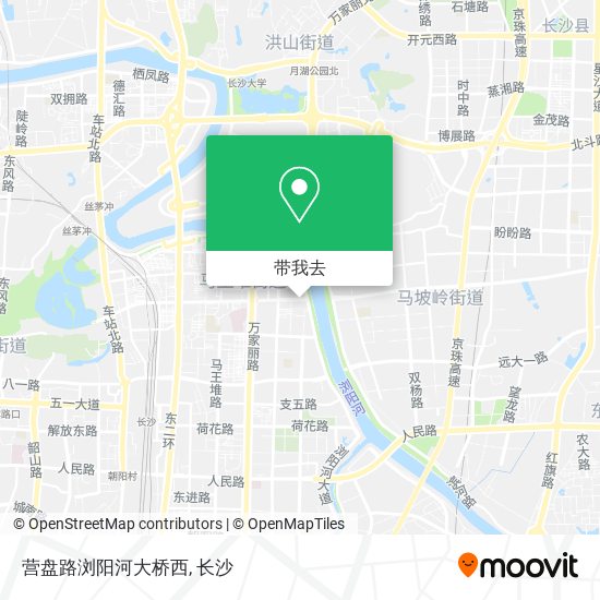 营盘路浏阳河大桥西地图