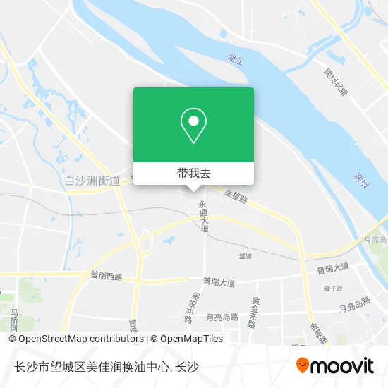长沙市望城区美佳润换油中心地图