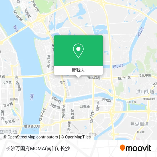 长沙万国府MOMA(南门)地图
