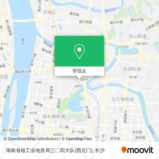 湖南省核工业地质局三〇四大队(西北门)地图