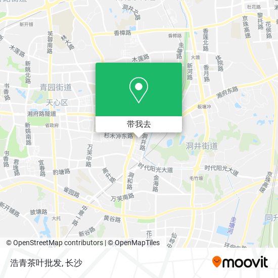 浩青茶叶批发地图