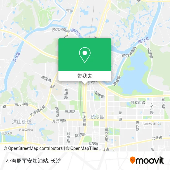 小海豚军安加油站地图