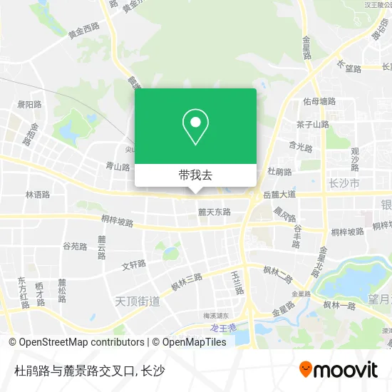 杜鹃路与麓景路交叉口地图