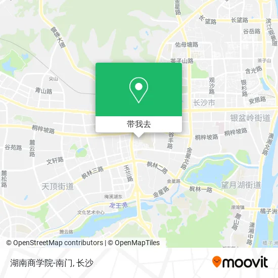 湖南商学院-南门地图