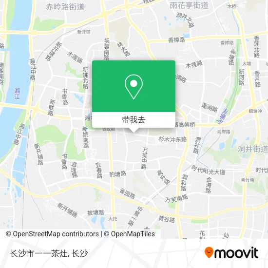 长沙市一一茶灶地图