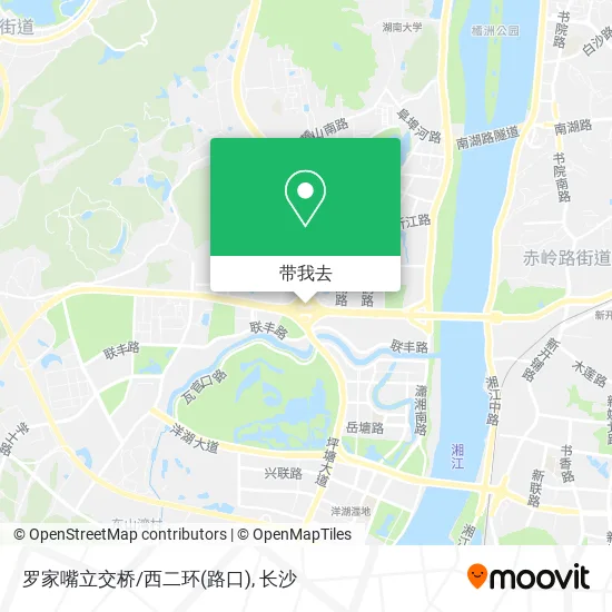 罗家嘴立交桥/西二环(路口)地图
