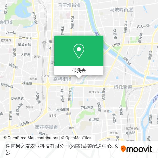 湖南果之友农业科技有限公司(湘露)蔬菜配送中心地图