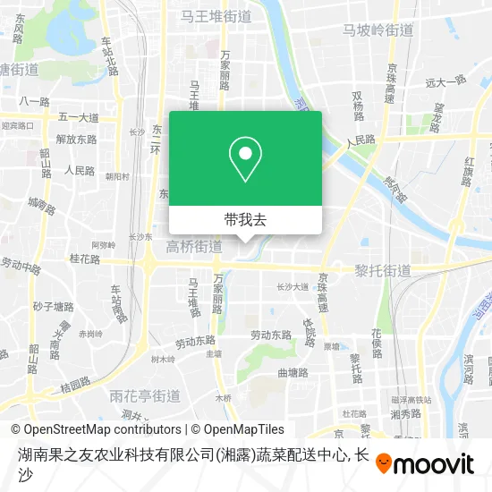 湖南果之友农业科技有限公司(湘露)蔬菜配送中心地图