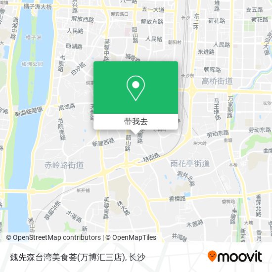 魏先森台湾美食荟(万博汇三店)地图
