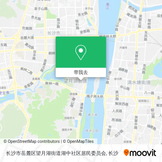 长沙市岳麓区望月湖街道湖中社区居民委员会地图