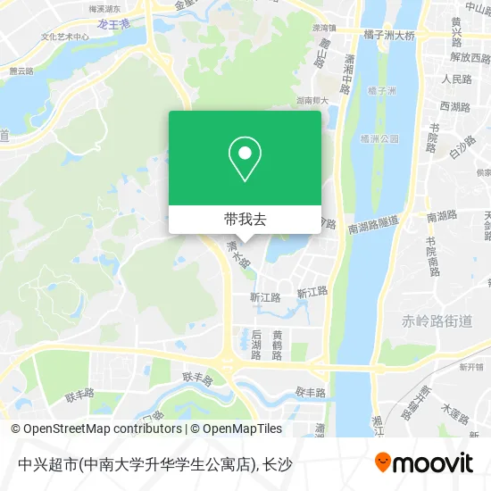 中兴超市(中南大学升华学生公寓店)地图