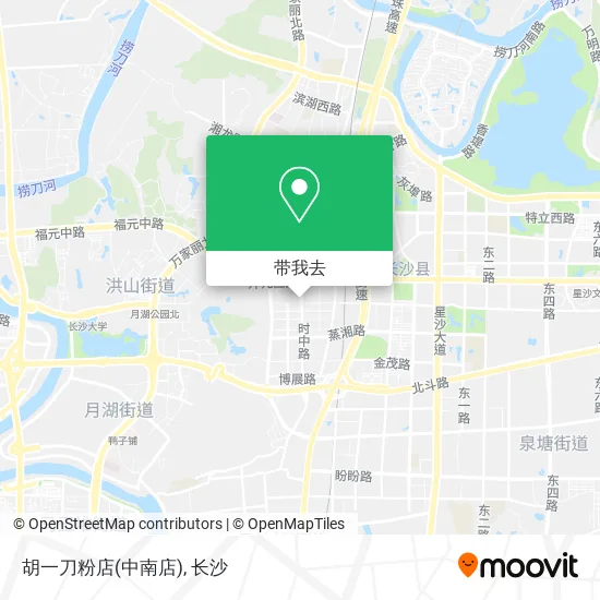 胡一刀粉店(中南店)地图