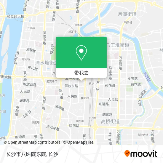 长沙市八医院东院地图