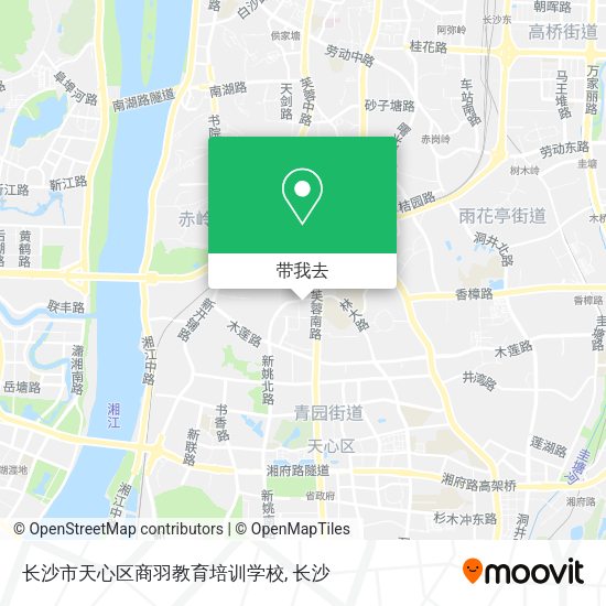 长沙市天心区商羽教育培训学校地图