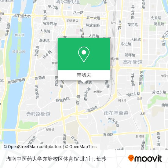 湖南中医药大学东塘校区体育馆-北1门地图