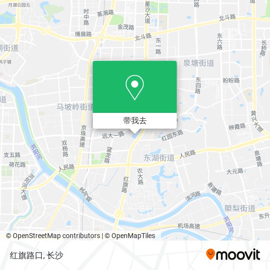 红旗路口地图