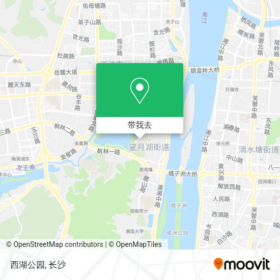 西湖公园地图