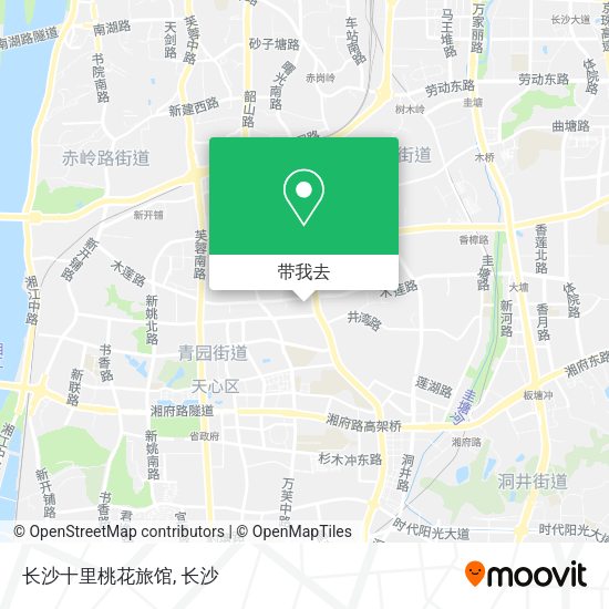 长沙十里桃花旅馆地图