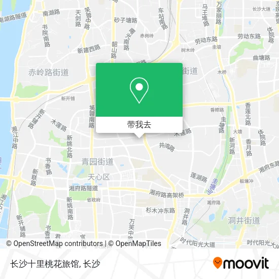 长沙十里桃花旅馆地图