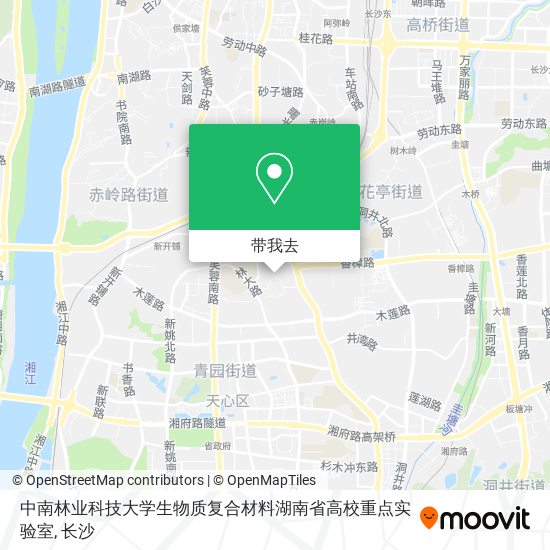 中南林业科技大学生物质复合材料湖南省高校重点实验室地图