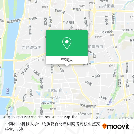 中南林业科技大学生物质复合材料湖南省高校重点实验室地图