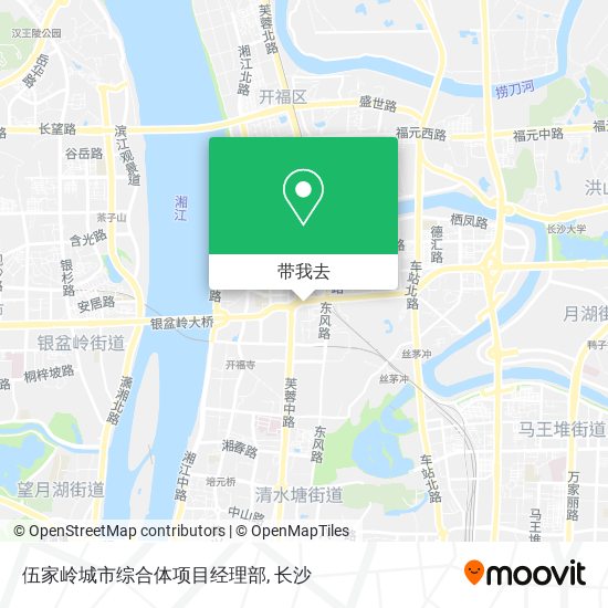 伍家岭城市综合体项目经理部地图