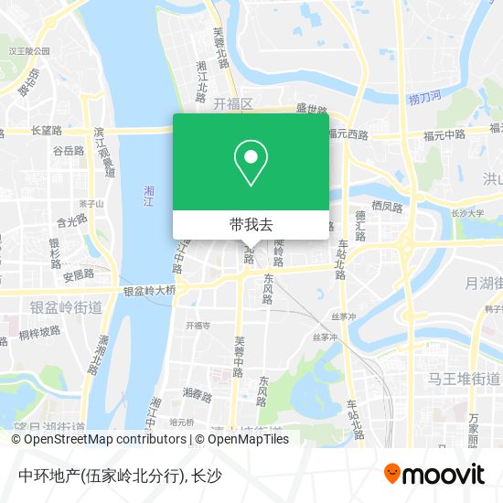 中环地产(伍家岭北分行)地图