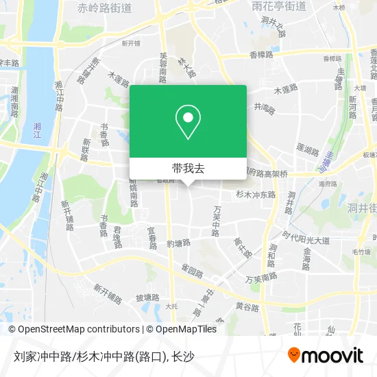 刘家冲中路/杉木冲中路(路口)地图