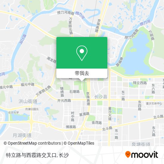 特立路与西霞路交叉口地图