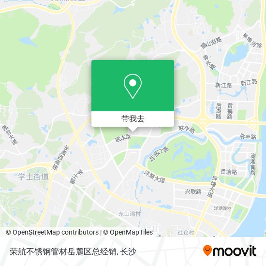荣航不锈钢管材岳麓区总经销地图