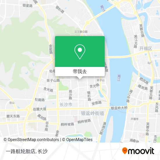 一路航轮胎店地图