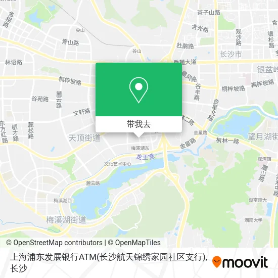 上海浦东发展银行ATM(长沙航天锦绣家园社区支行)地图