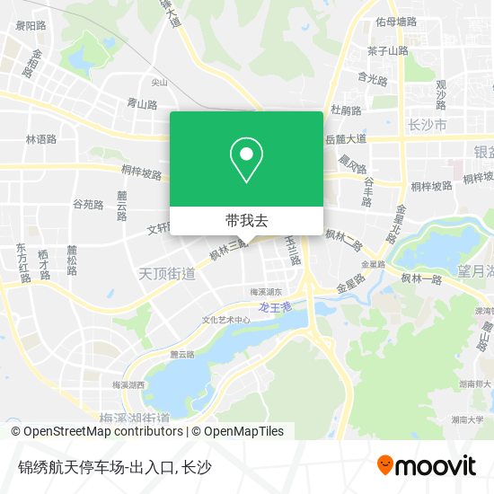 锦绣航天停车场-出入口地图