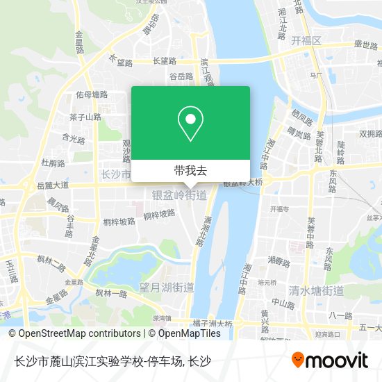 长沙市麓山滨江实验学校-停车场地图
